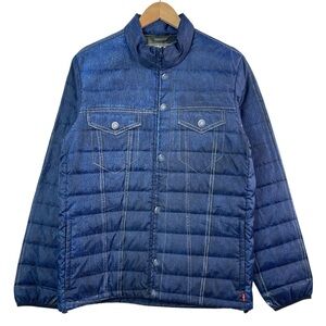 Levi’s RARE SAMPLE PROTOTYPE Mens Denim Printed Down Filled Puffer Jacket Medium
